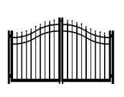 3 point double roll convex double gate