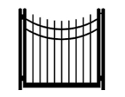 drive cap concave single gate
