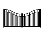 f dog run standard double roll concave double gate
