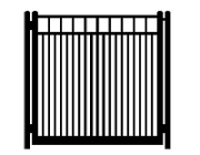 f dog run standard single gate